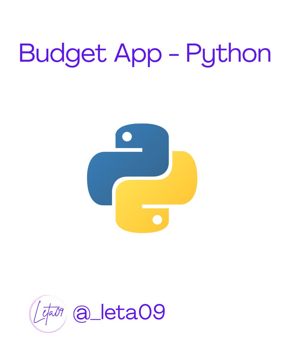 _leta09's tweet image. Budget smarter, not harder. Python-powered. 💡 #CodeYourFinance #PythonApp #python #pythonprogramming #pythonlearning #pythonCode #pythoncoding #pythoncode #python3 #code #coding #freecodecamp