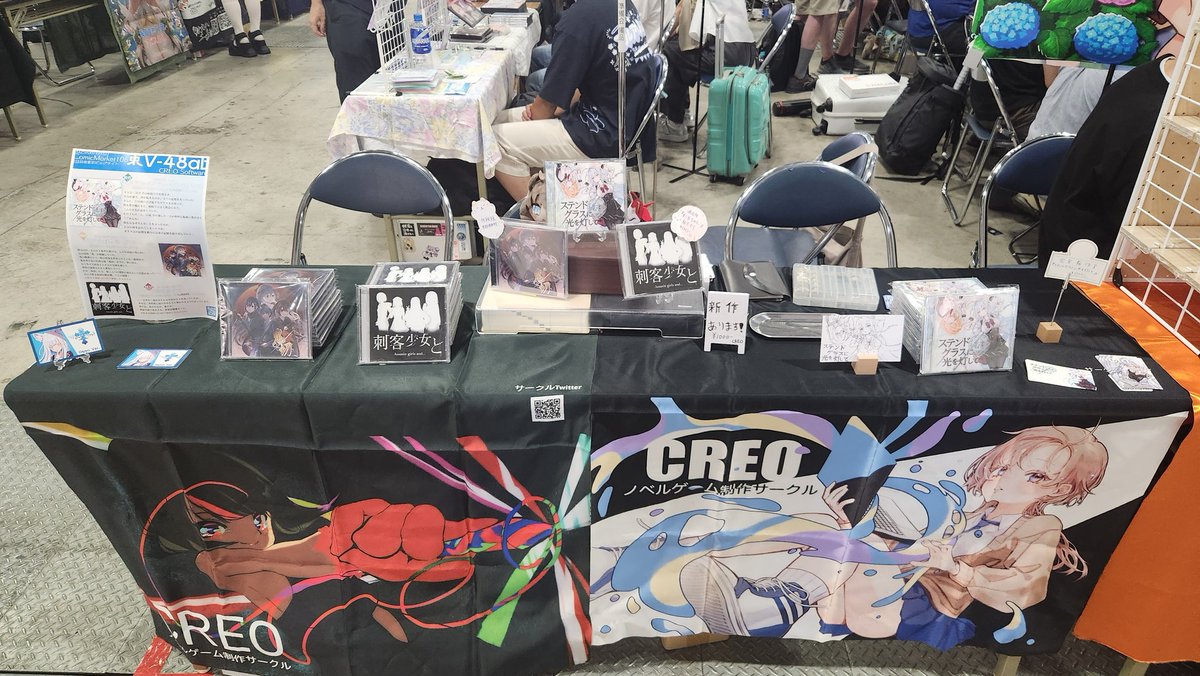creo_software's tweet photo. 設営完了致しました！

東V-48ab｢CREO｣でお待ちしております✨
 #C106設営  #C106 https://t.co/jqwTTZY36I