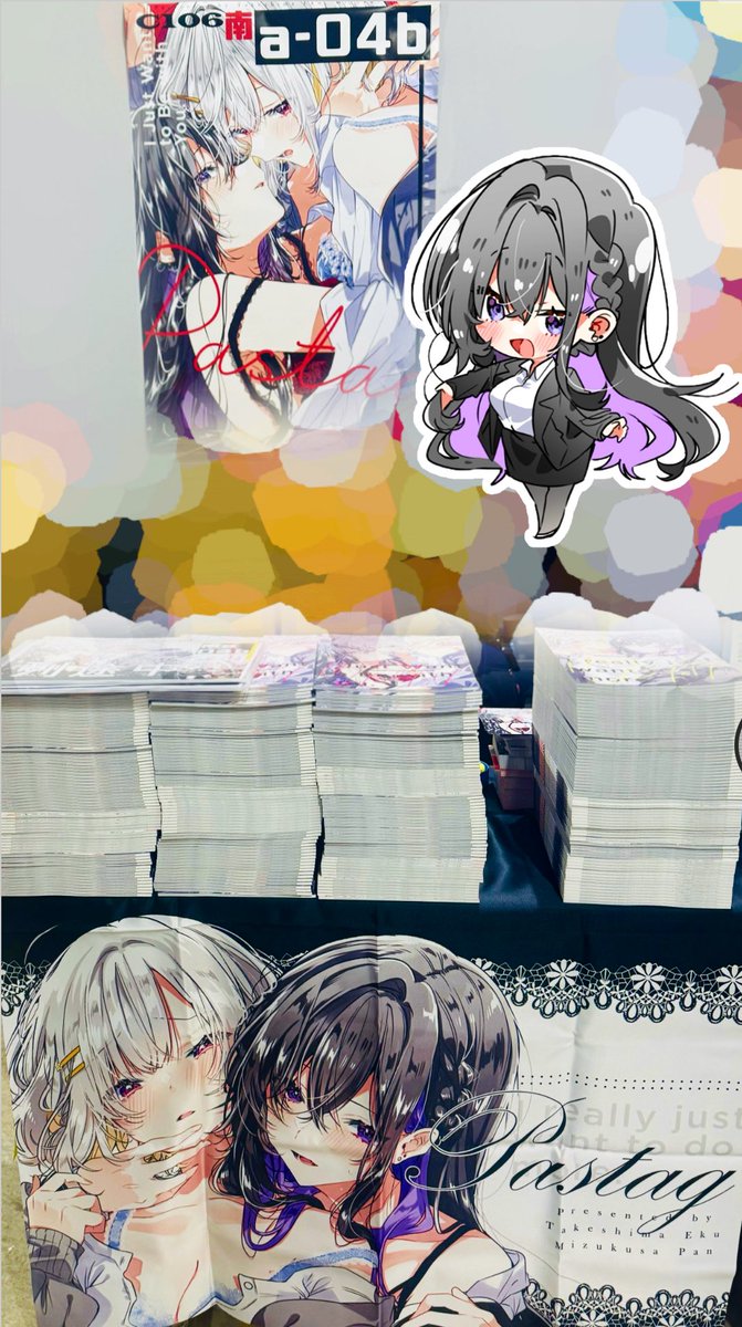 コミケ始まりました！
南a-04bです！よろしくお願いします🌸✨