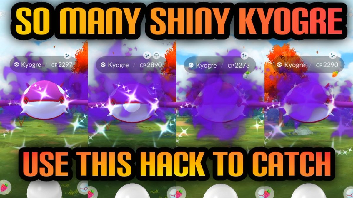 ✨So many shiny shadow Kyogre
⚠️Use this hack to easily catch Kyogre
📰#PokemonGO #Niantic #Scopely #Pokemonnews #Pokemon news &amp; tips
▶️youtu.be/enPkQSxgv-c