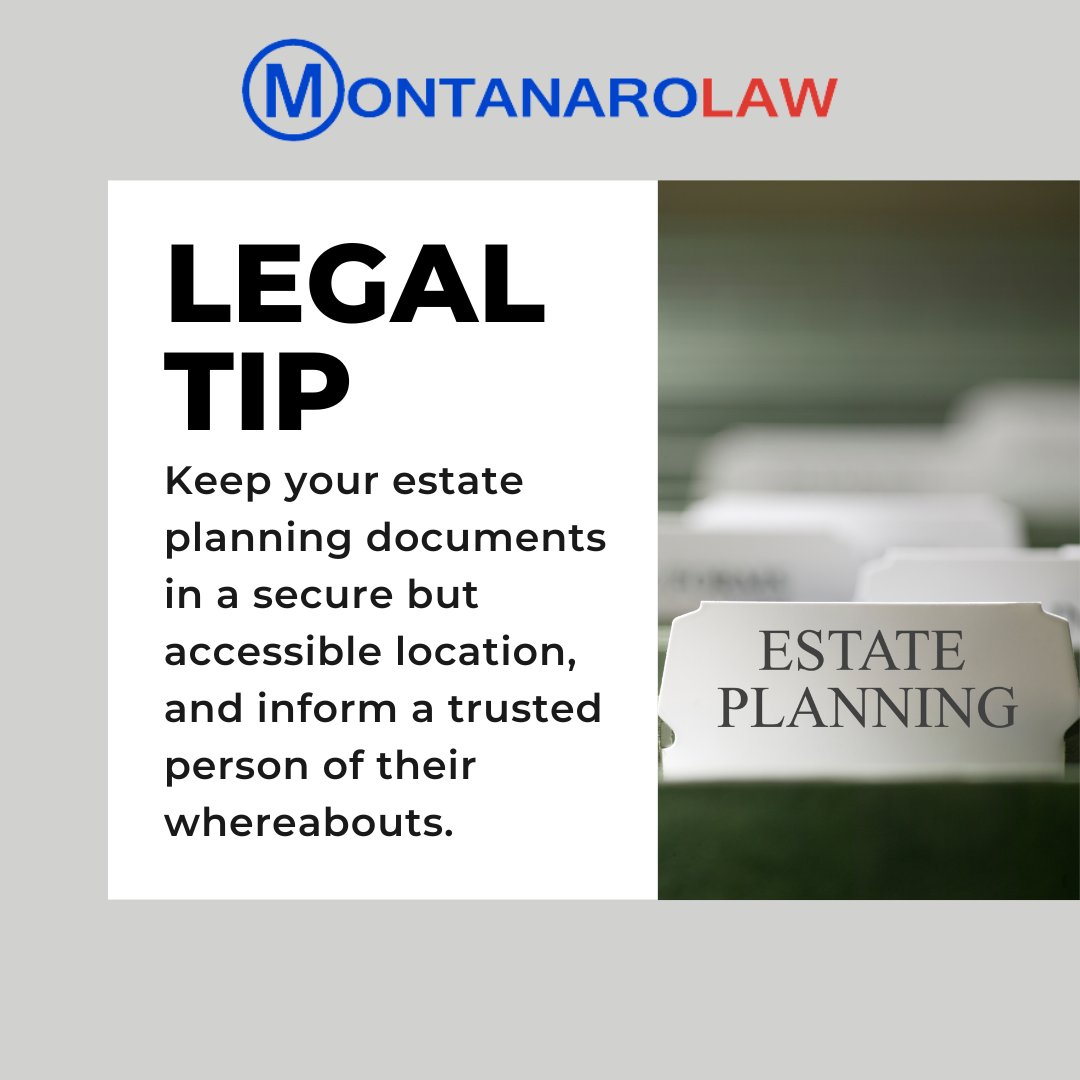 montanarolaw's tweet image. Protect your legacy with smart preparation. Let us guide you through the intricacies of estate management. Call us today! #LegalTip #EstatePlanning #LegacyProtection #SmartPreparation #EstateManagement #SecureDocuments

(516)203-1700
montanarolaw.com
info@montanarolaw.com