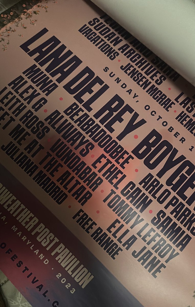 Lana and Ethel being at the same festival-