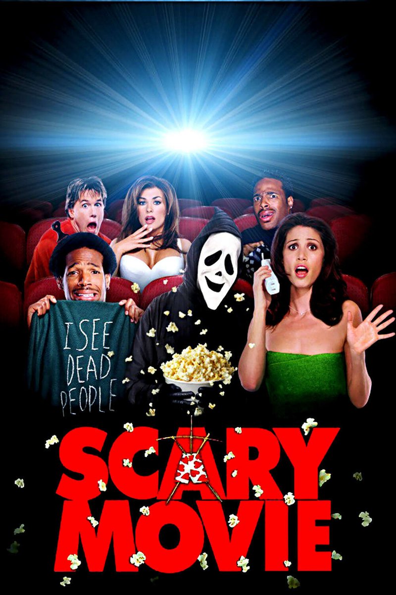 ชื่อภาพยนตร์:scary movie
ประเภท:ตลก(สยองขวัญ?)

(อย่างเราเนี่ย มันต้องไอเรื่องนี้นี่แหละถึงจะเหมาะสมกับการฉายหนังสยองขวัญให้คู่รักได้มาหวานกันสดชื่นนนน)