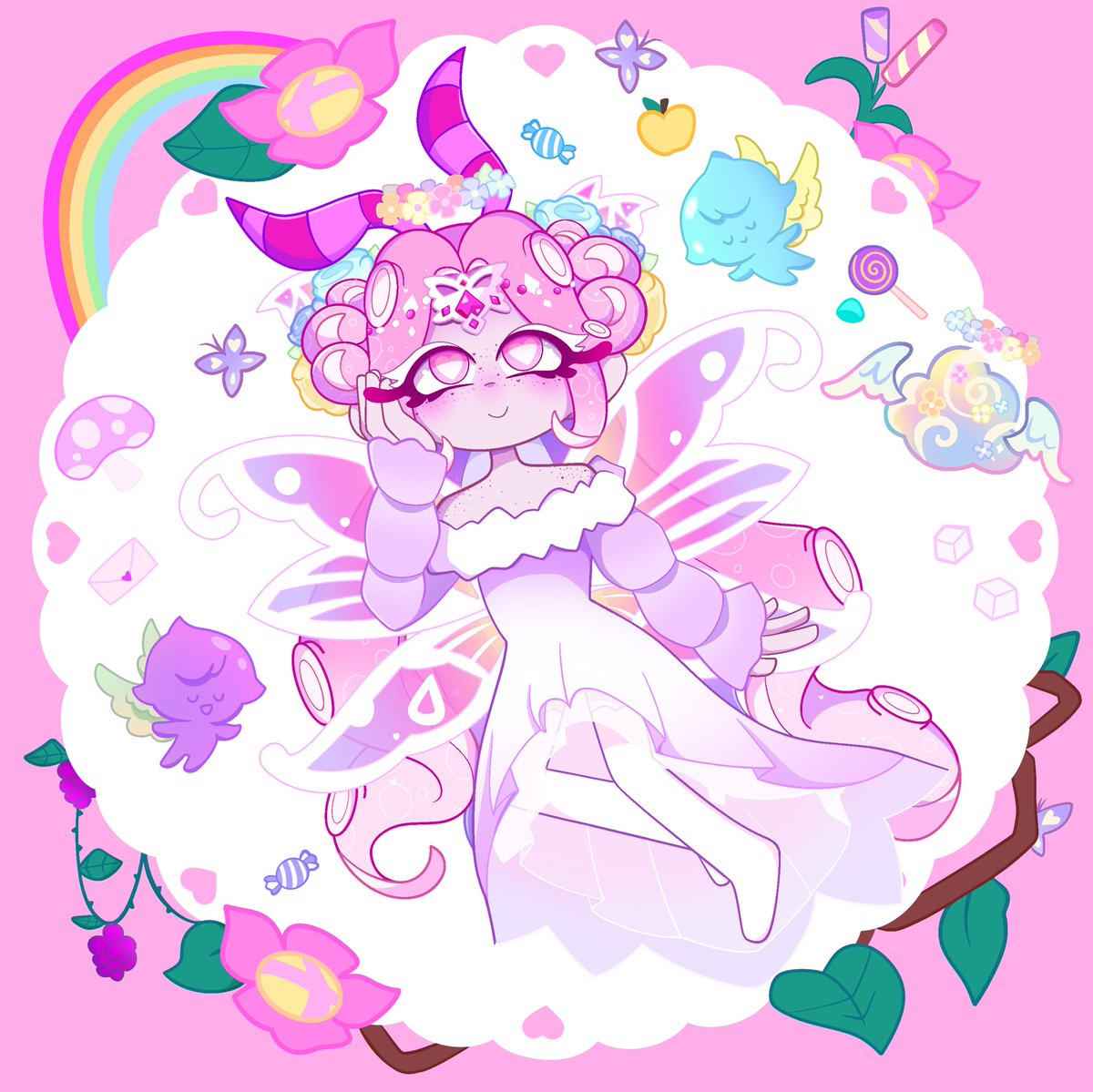 APeonySeapie's tweet image. “ My love~! My love!~ “ 💕🌷🦋 
Splatoon x CRK 

🌸🌱(RTs appreciateddd) #Seapieearts