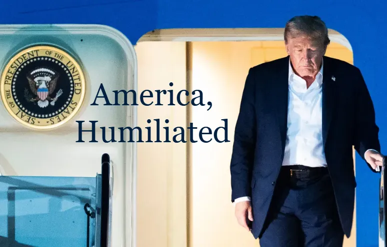 TheRickWilson's tweet photo. Trump Humiliated America. Again.
https://t.co/sNRPpAZAvn https://t.co/16xyijEPth