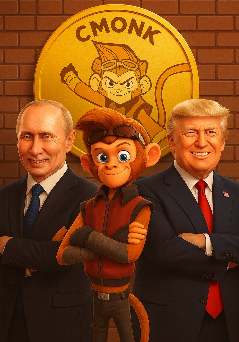 CMONK_Official's tweet photo. Putin 🤝 Trump 🤝 CMONK 🐵 Who’s really in charge? 👀 #CMONK https://t.co/BBQMYmwqot