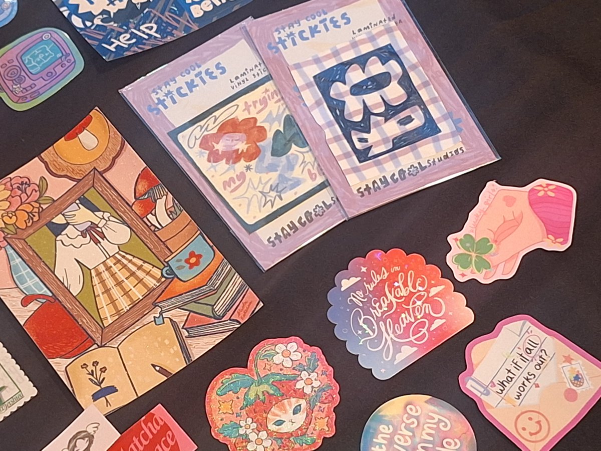 (new) stickers &amp; prints 🌟🎀🧸🍀💘