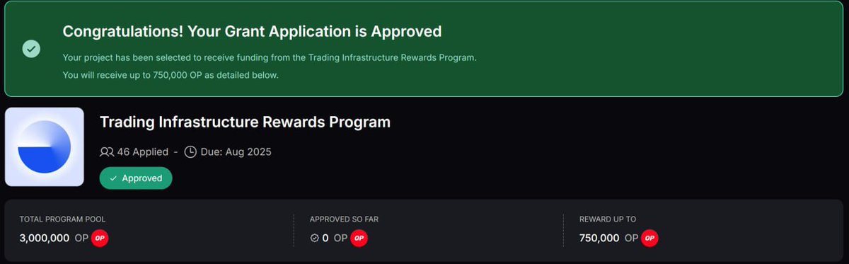 Degen Ape Trader (@degen__ape__) on Twitter photo BREAKING NEWS
TrustSwap and TrustBot have been approved for funding through the BASE program via <a href="/thriveprotocol/">Thrive Protocol</a>.
750k OP (550k USD) pool quarterly for 4 quarters, shared with other @BASE ecosystem projects.
1-year vesting, volume-based, verified via Dune dashboard.
This BREAKING NEWS
TrustSwap and TrustBot have been approved for funding through the BASE program via <a href="/thriveprotocol/">Thrive Protocol</a>.
750k OP (550k USD) pool quarterly for 4 quarters, shared with other @BASE ecosystem projects.
1-year vesting, volume-based, verified via Dune dashboard.
This
