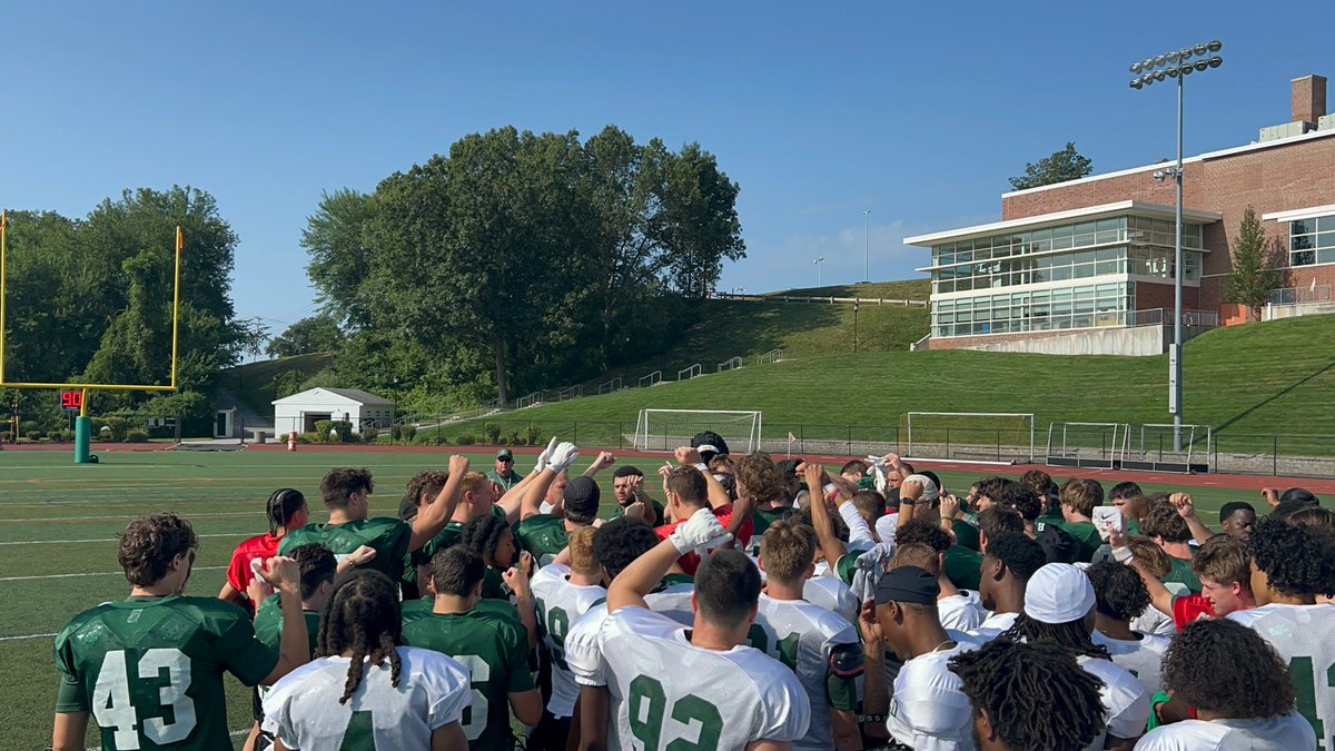 NicholsBisonFB's tweet photo. Today the Nichols College Bison completed the 3rd day of Fall Camp! We are very grateful to have had @wcpie 
come to practice and share a few words with the HERD! 

#FULLTHROTTLE🦬🏈 https://t.co/BSHxe8ZgRI