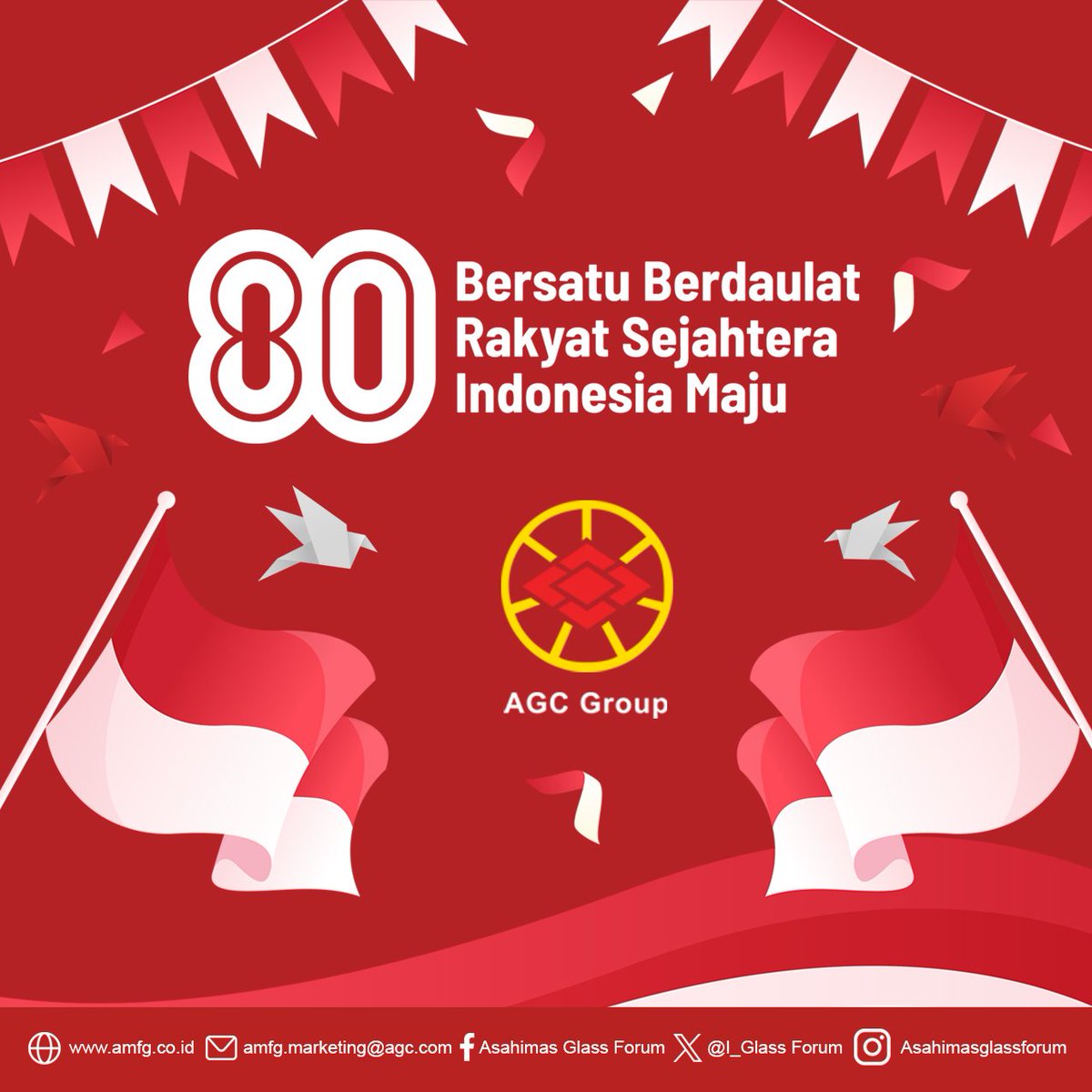 Dirgahayu Republik Indonesia ke 80 ! 
Bersatu Berdaulat, Rakyat Sejahtera, Indonesia Maju.