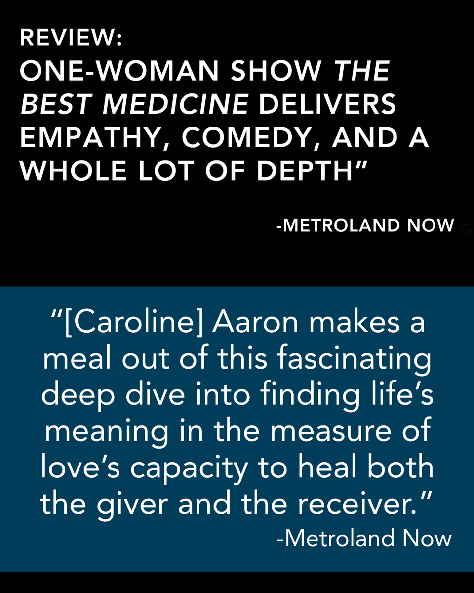 Did you catch Metroland Nows's review of The Best Medicine?

"The Best Medicine is not only laughter but an open-hearted, honest, embrace of who we are and why we’re living." 

Check out the full Review here: bit.ly/419rfxE 

#NewWork #Caregiving #TheBerkshires