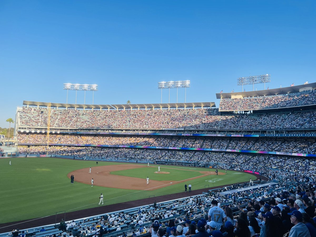 It doesn’t get much better than Dodger Stadium on a summer night in LA.