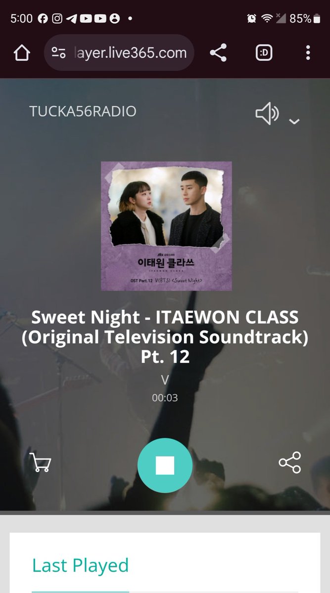 TaeKook_Radio's tweet image. Thank you @RadioTucka56 for playing these amazing songs by #V &amp;amp; #JUNGKOOK today.

#4oClock #RM
#SweetNight OST 
#HoldMeTight #BTS 
written &amp;amp; produced by V 
#RainyDays ✨️#Layover 

#TKRadio ✨️💚💜🫶🤝