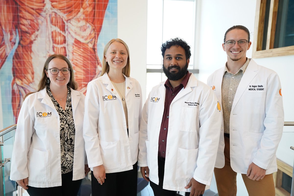 Meet the leaders of ICOM's Gastroenterology Interest Group for the 2025-2026 academic year 👋

(L-R) Student Physicians Allison Gronli, Juliana Madej, Murali Bollampally and Hagen Shults.

#IdahoCOM #ICOM #ICOM2028 #MedicalSchool #MedSchool