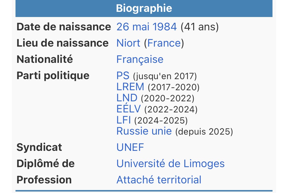 Félicitation à Aurélien Taché qui rejoint donc son sixième parti depuis 2017