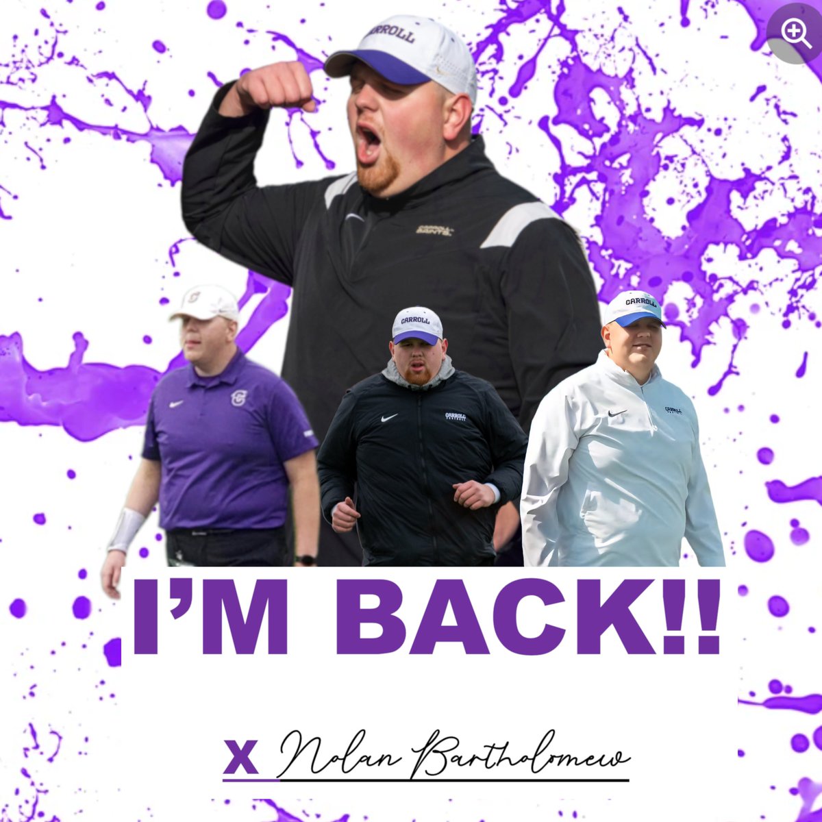 This post is a few weeks late, but I'm excited to announce that I am returning back home to Carroll College. Enjoyed my time at Weber State, and I want to thank the coaches &amp; players for making me feel welcome and for teaching me valuable lessons. I'm excited to see what the year