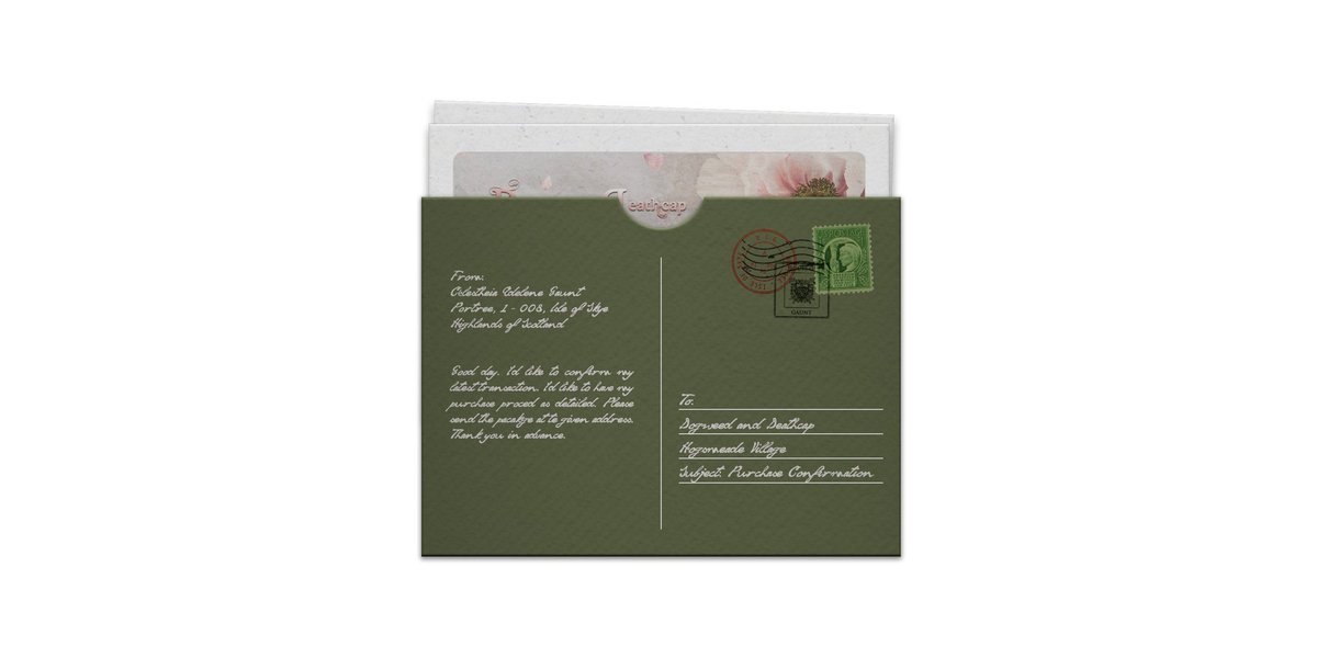 ⠀  ⠀
In the morning, a soft crack echoed as Floch the house elf appeared at <a href="/AH_Dogweed/">DND</a>, holding a single sealed envelope from his master (<a href="/MissCGaunt/">Gaunt, C on leave.</a>). He placed it on the counter and vanished right away.
⠀