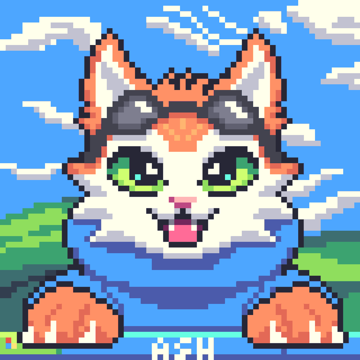 Blinx XP 😸🧡
Pixel Art 
#pixelart #blinx #xbox #videogames #fanart