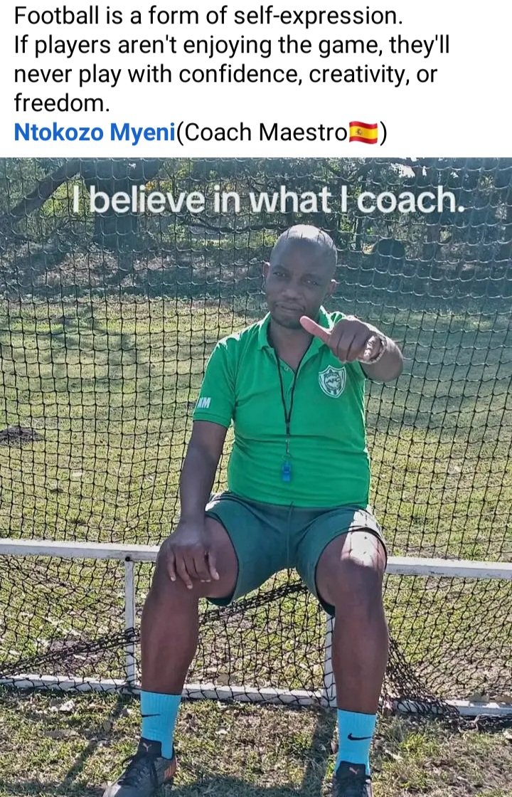 Let's give players freedom of thinking and expression on the pitch.