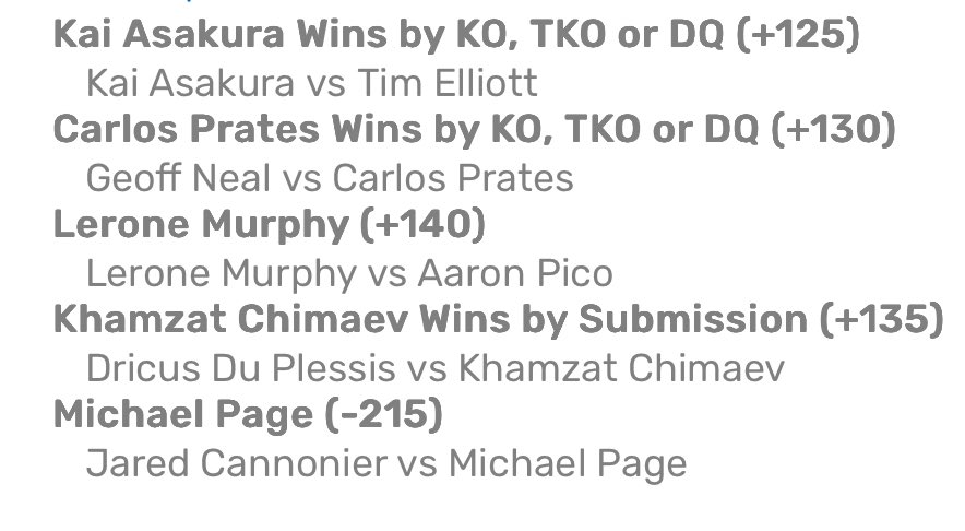 40x UFC parlay.