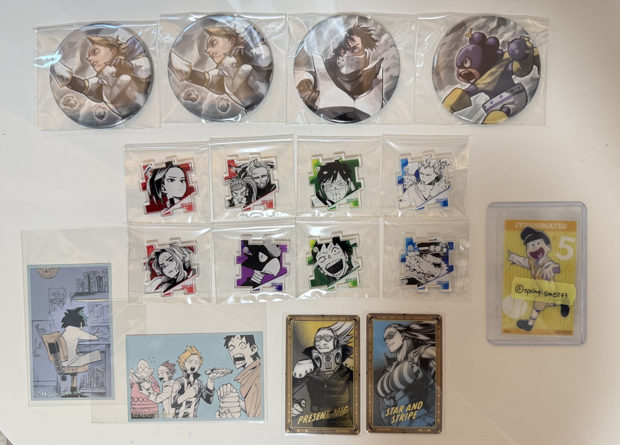 ヒロアカ原画展 缶バッジ アートコースター アクリルXフィギュア アクリルパズル ヒロアカ原画展 缶バッジ アートコースター アクリルXフィギュア