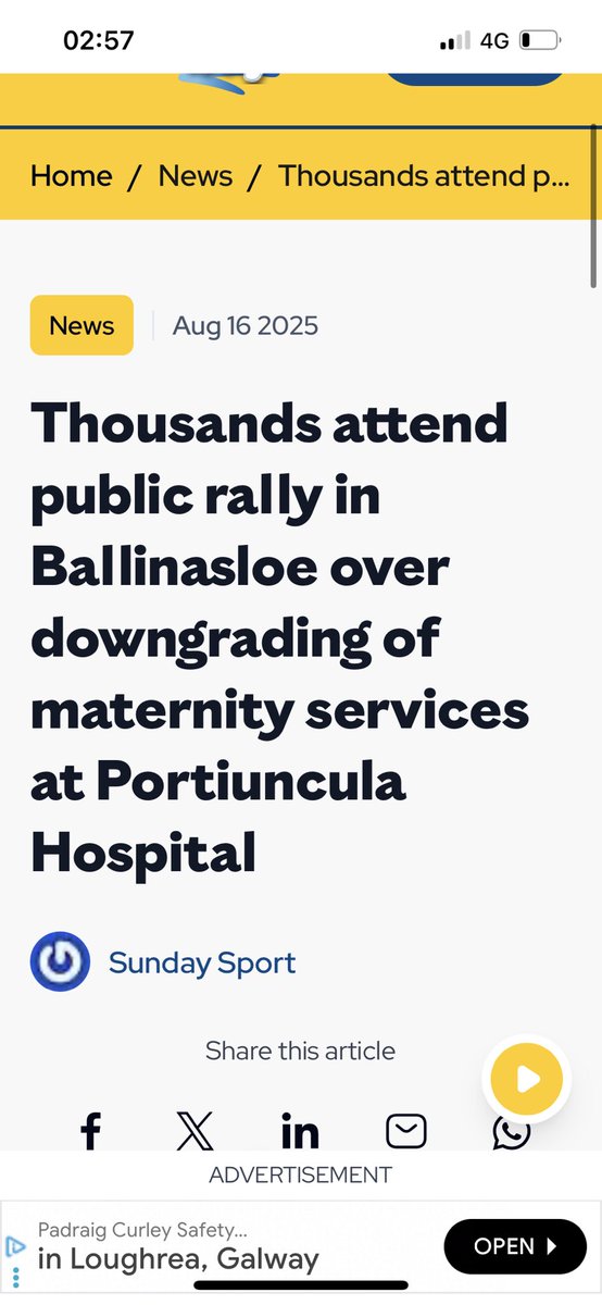 .<a href="/SaferBirthsIre/">Safer Births Ireland</a> 
#WomensHealthCare
#MaternityServices 
<a href="/HSELive/">HSE Ireland</a> 
<a href="/NWIHP/">National Women & Infants Health Programme</a> 

How can the “downgrading of maternity &amp; infant health care” be justified in any circumstances? 
<a href="/CarrollJennifer/">Jennifer Carroll MacNeill TD</a>