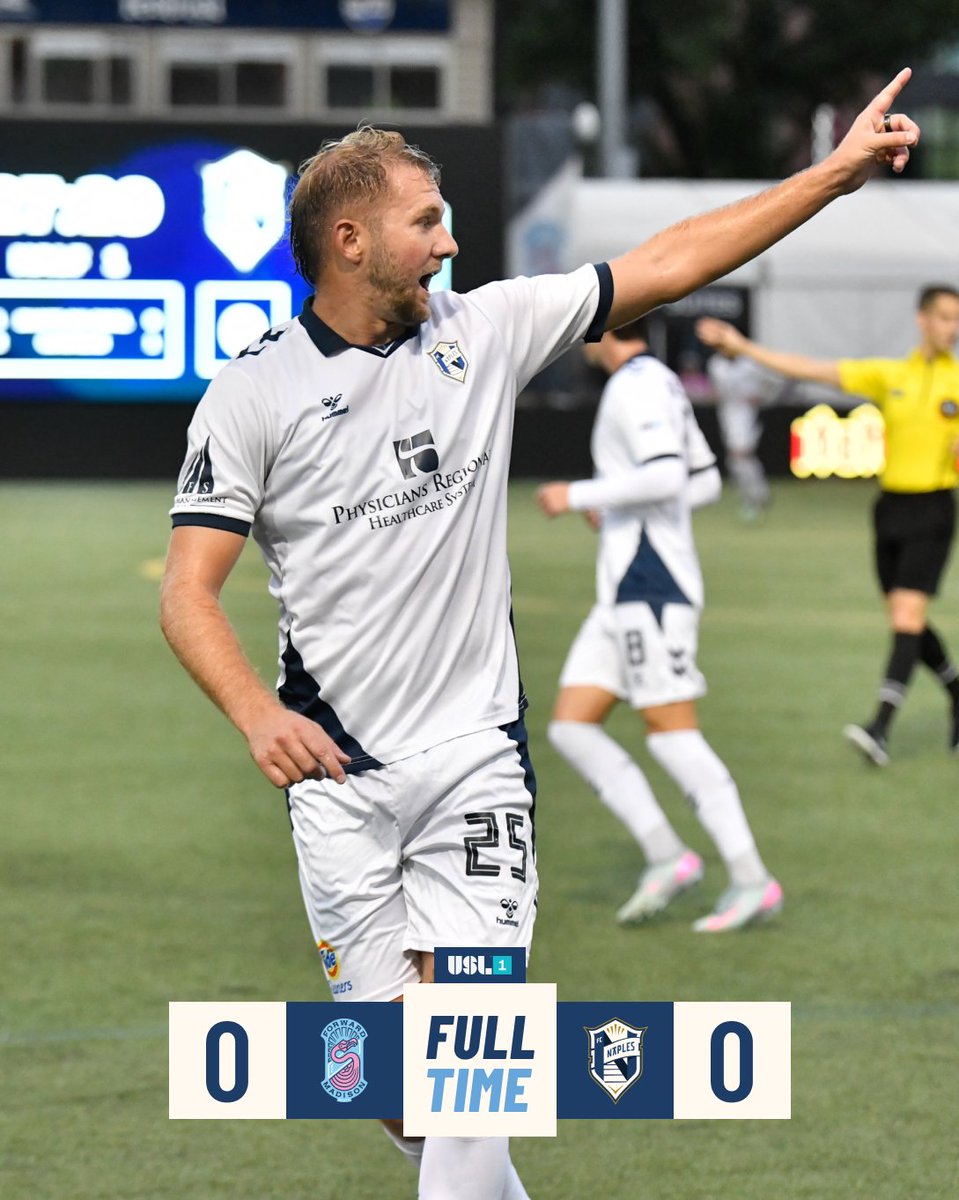 FT | Naples walks away with 1️⃣

#MADvNAP | 0-0

#FCNaples #USLLeagueOne #InauguralSeason