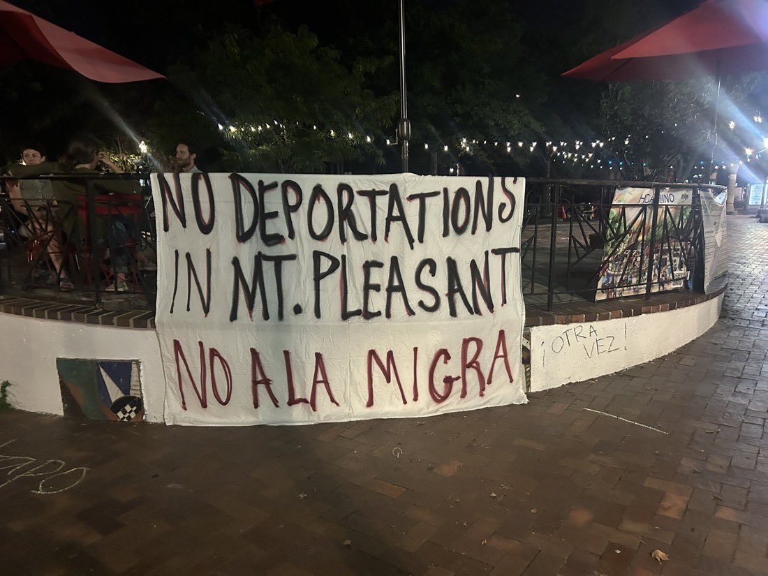 When we say no deportations in Mount Pleasant we MEAN no deportations in Mount Pleasant. #ICEOutOfDC