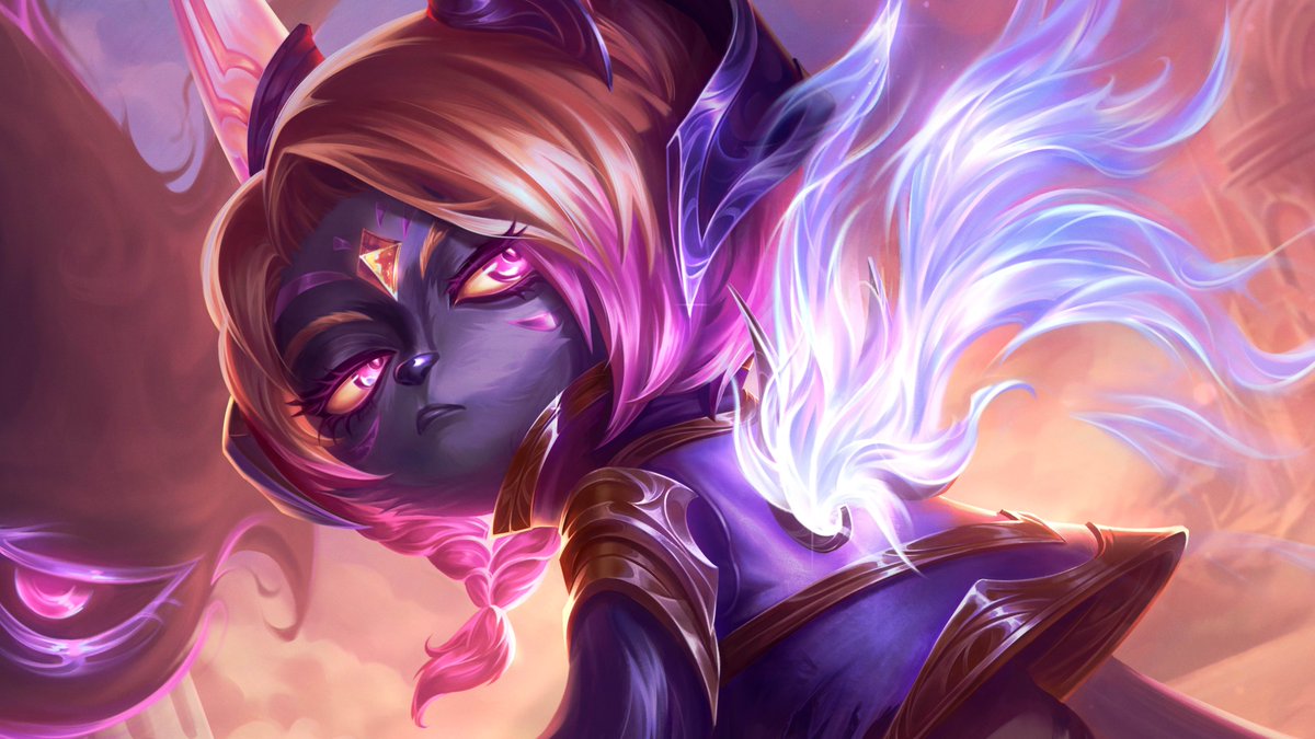 Rising up from the dead to share my fan splash:
💫Dawnbringer Vex!! (Tanzanite Chroma)

full process on my artstation (:
artstation.com/artwork/qJ5YD2

#leagueoflegends #vex #splashart #lolfanart