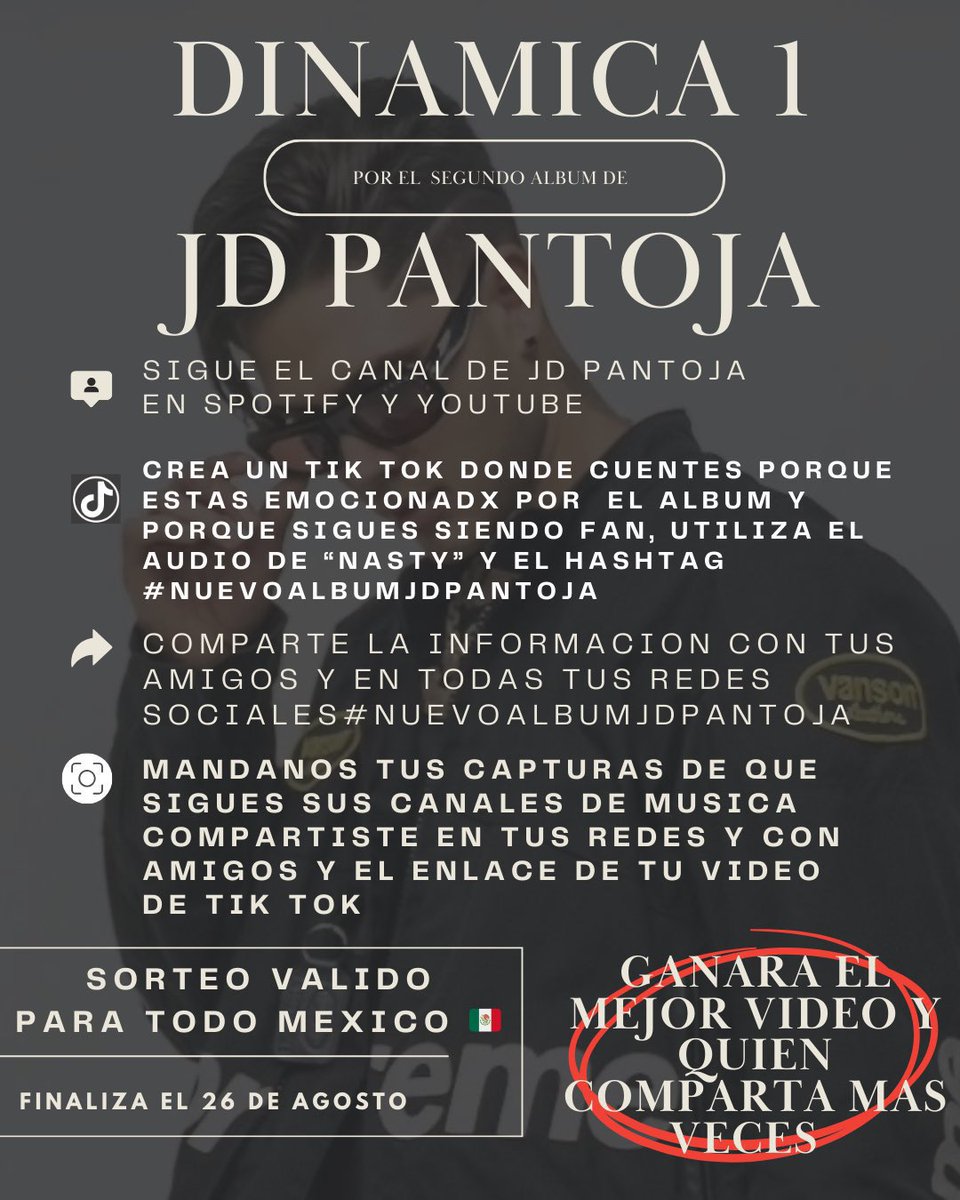 Ferloz16's tweet photo. 🚨| Pantojitas! 
 Dinámica 1 por el segundo álbum de Jd Pantoja 

👀 Lean las instrucciones de la dinámica, participen, difundan! Todo esto es para apoyar a JD 

Esta es una de muchas dinámicas, estén muy pendientes a las demás ‼️

Todo esto es con mucho cariño a nuestro fav 💎🫶🏻 https://t.co/7SJ9BJmUv7