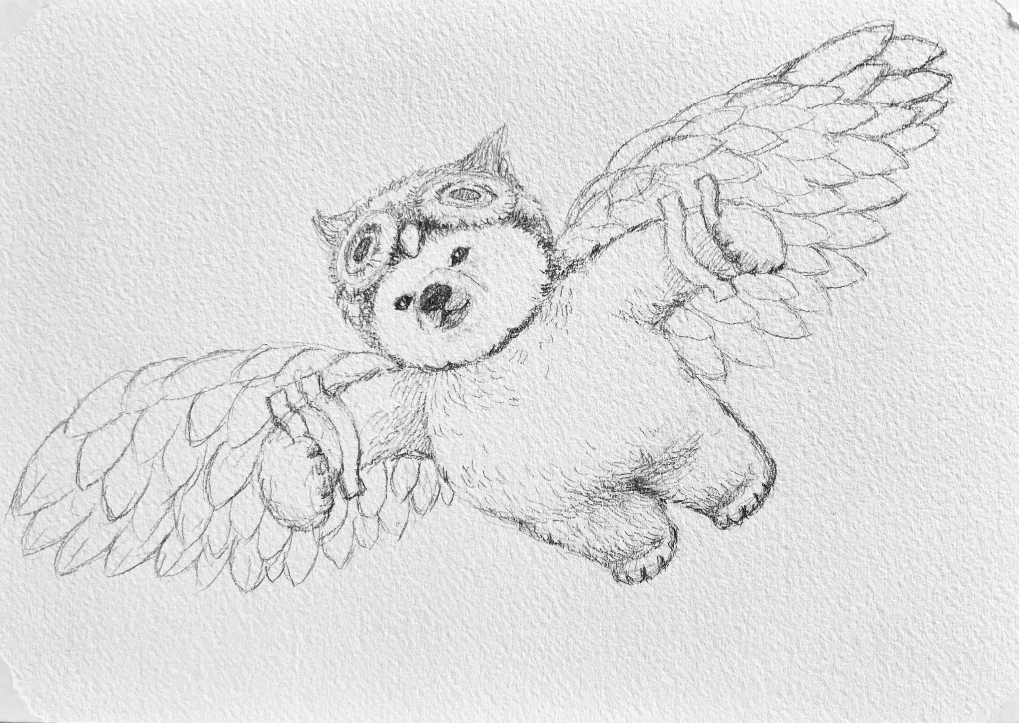 アナログ手描きイラスト 手描きイラストしぐれういおさまけVTuberアナログイラスト自作