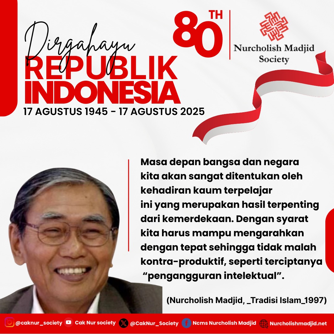 Kemerdekaan sejati bukan hanya ditunjukkan melalui pesatnya pembangunan fisik, tetapi juga hebatnya pembangunan jiwa warganya. 

Dirgahayu ke-80 Republik Indonesia

#hut #hutri #hutke80ri #kemerdekaanindonesia #indonesiamerdeka #indonesiamaju #indonesiaku #indoneaiakita #republik