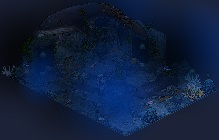 COMPETIÇÃO: ARQUITETOS DO MEDO 🦈
Medo: Talassofobia 
nick: byeeol
#DivergentesHD <a href="/HabbletDreams/">HabbletDreams 💫✨️</a>