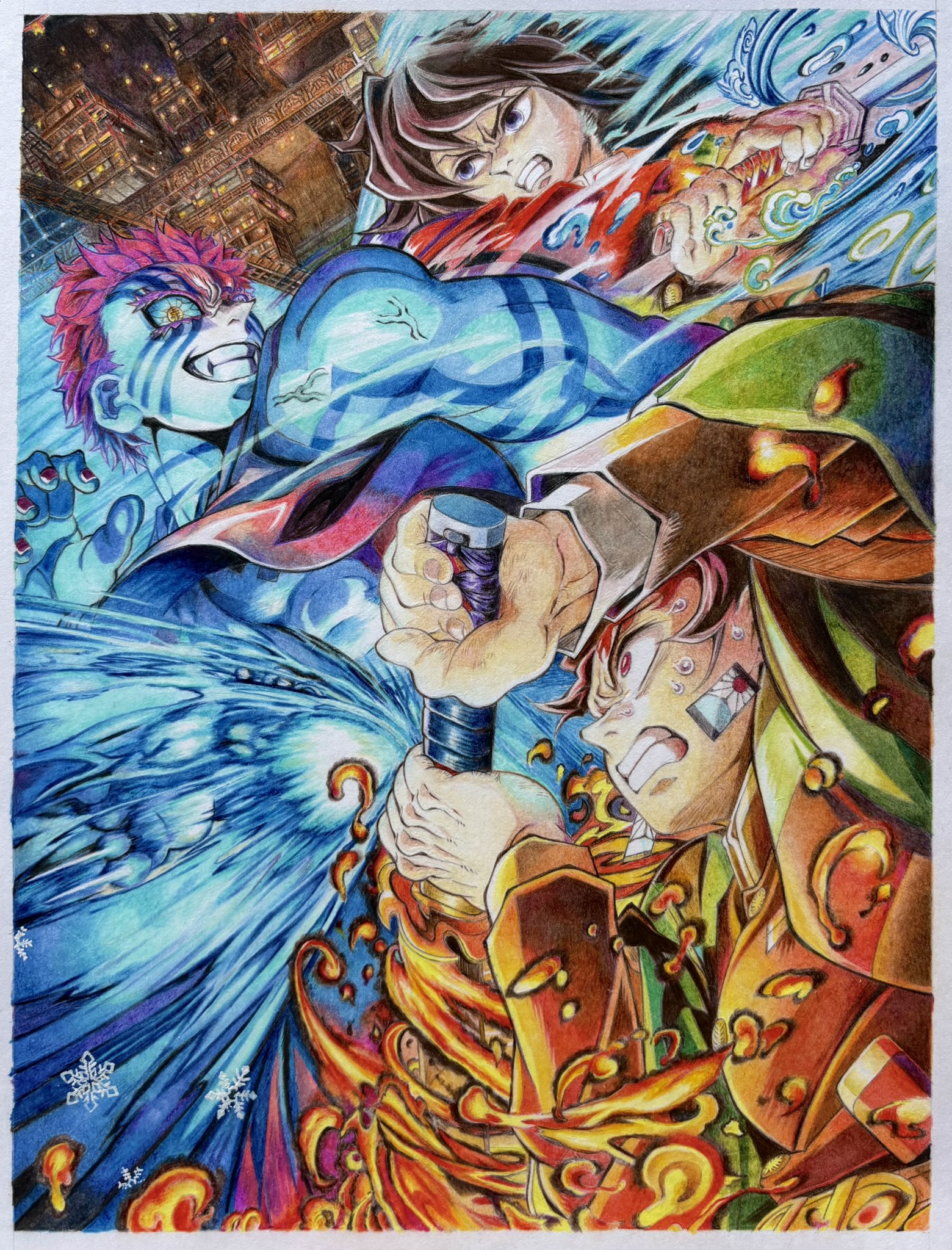 絵画 FOCUS 5 低次元空間2】流れと静止を同時に表現し心地よい葛藤をもたらす