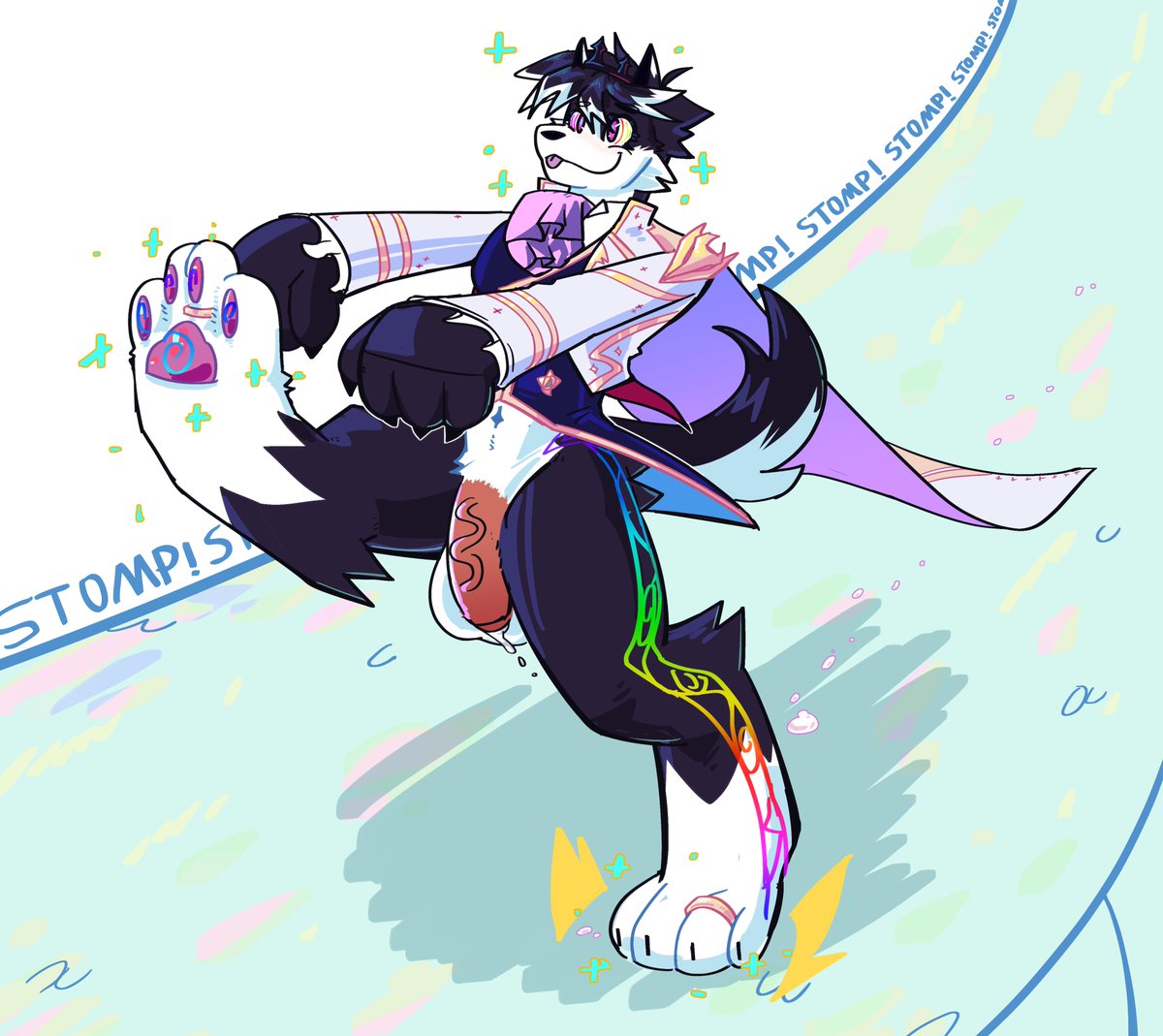 "Ssssimple carnal pleasures are capable of luring in even the most sssstubborn of thralls. For this one that meant being sssstiff in more ways than one, and delighting in the blissssss of pawssss going STOMP, STOMP, STOMP!"