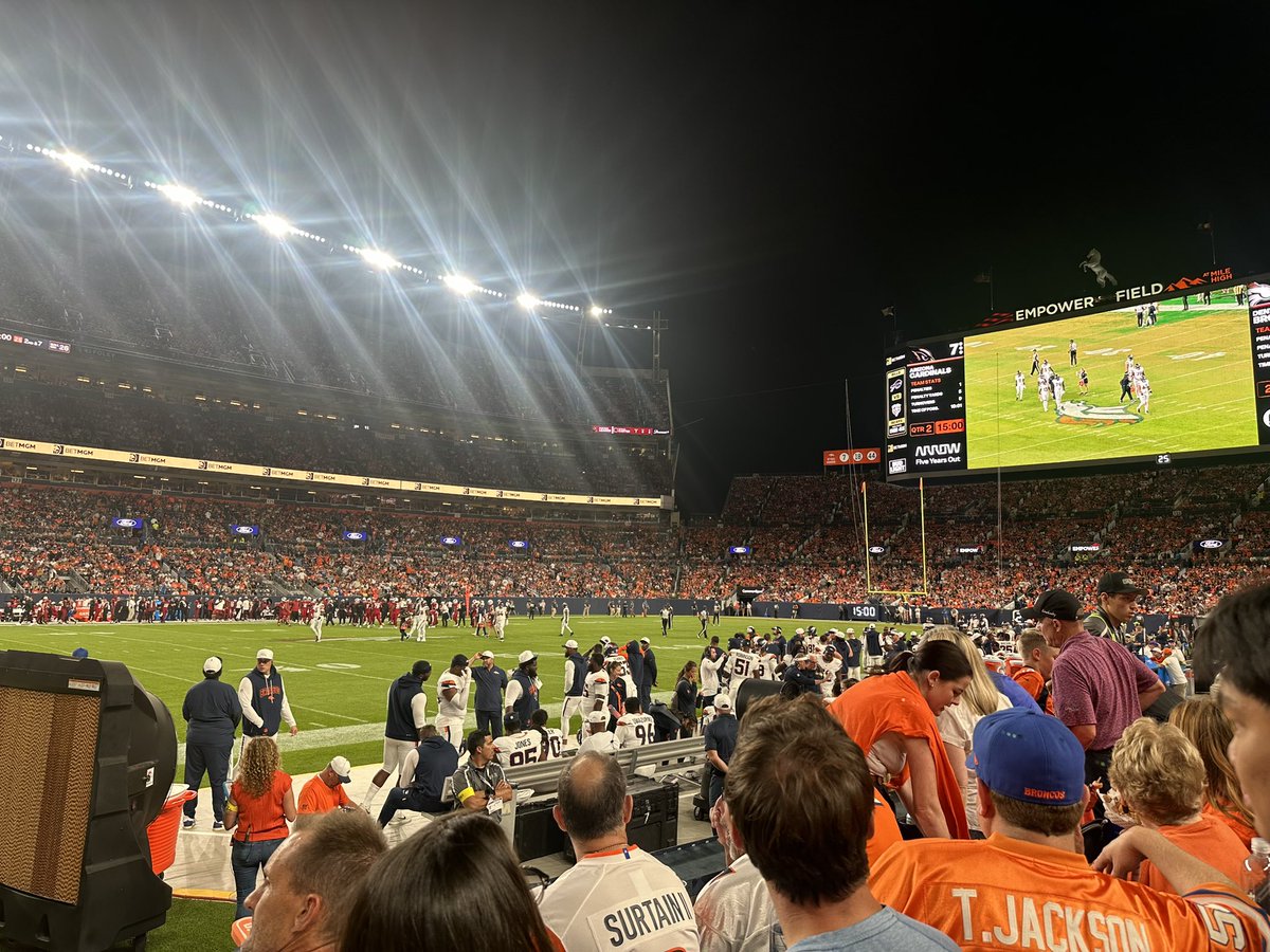 My first <a href="/Broncos/">Denver Broncos</a> game!