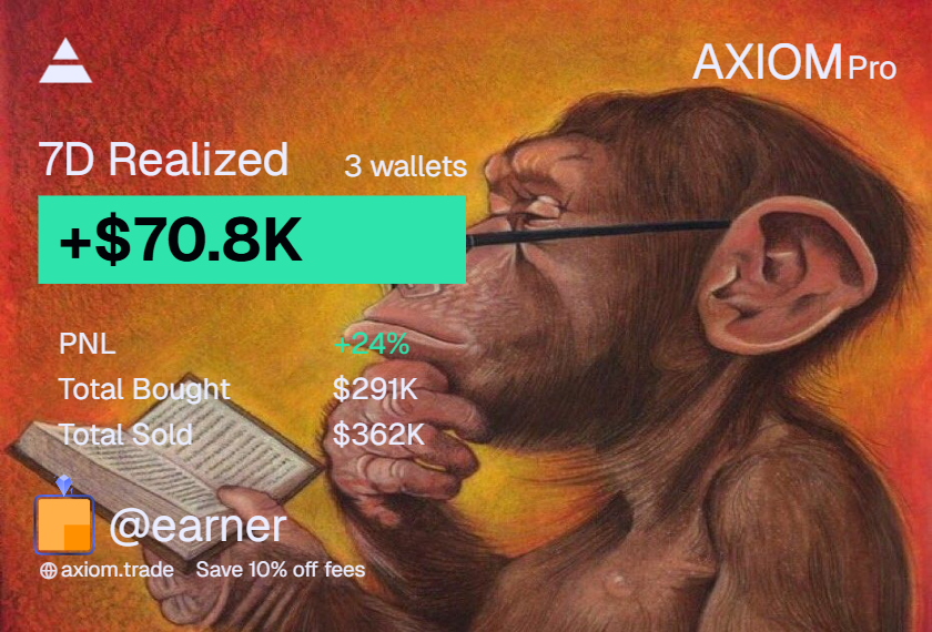 radiancebrr's tweet photo. +$70k on the weekly

not exactly $100k like I wanted but still nice p

need to adapt to this market and hold more. https://t.co/io2jnO5WTl