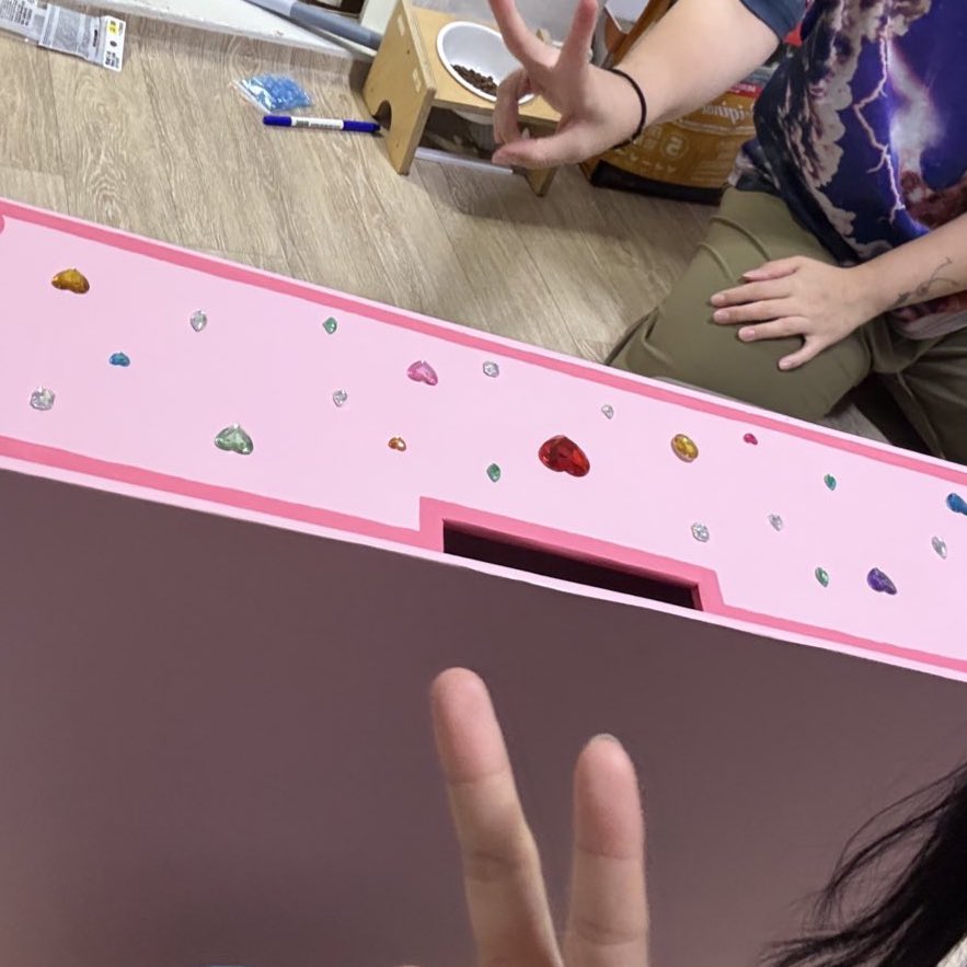 어제의 소품제작...💖