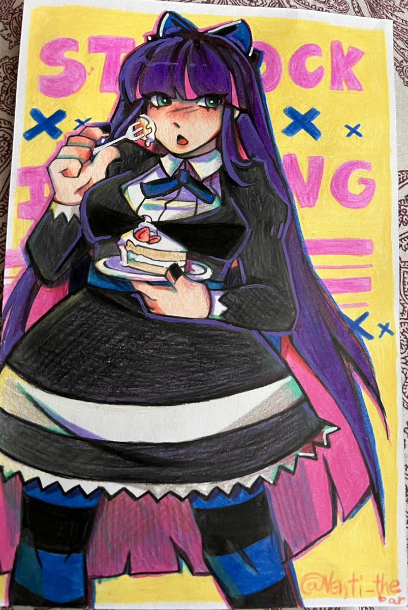 venti_thebartwt's tweet photo. Took a bit of a break from cookie run art (going back to it very VERY soon don’t worry!!)) #PantyAndStocking #fanart stocking fan art finally https://t.co/7KcKoVt8Hv