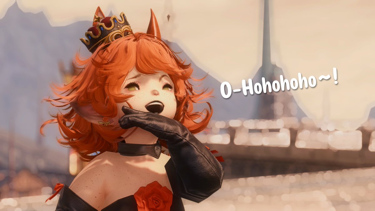 While I recover, the last thing I made was this ojousama horse lady who bears no resemblance to a certain ginger-haired horse monarch. Her name is Her Majesty, Jujuna La Juna. 👑🧡