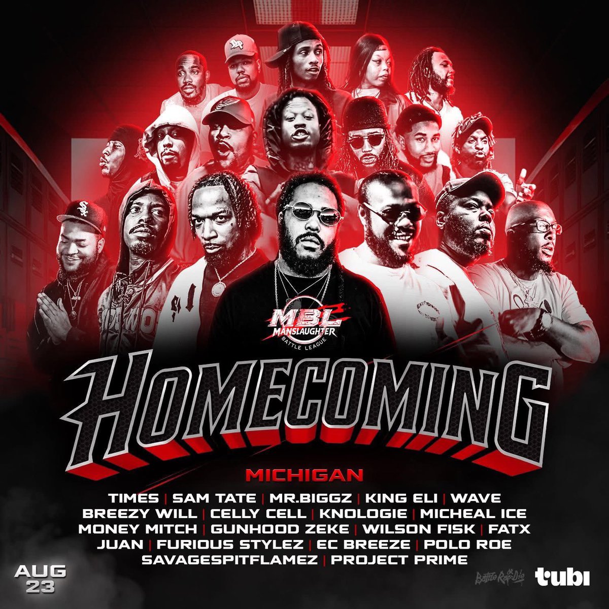 manslaughterMN's tweet image. 🚨 Detroit! It’s going down Aug 23rd ‼️
Manslaughter Battle League: HOMECOMING 🎤🔥

The battles will be LEGENDARY… don’t wait til it’s too late. 🎟️ Get your tickets NOW on Eventbrite!

👉 [eventbrite.com/e/159807335341…]

#BattleRap #MSLBL #Homecomin