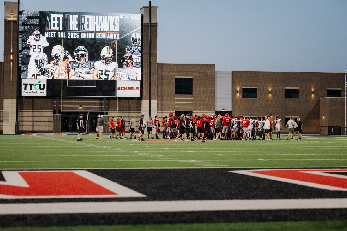 The wait is over. Tonight your <a href="/UnionFootball/">Union Football</a> took the field for the very first time this season at Meet the Redhawks - practice, scrimmage, and pure energy under the lights. 🔥
📸 Here’s a first look at the action… and trust us, there’s MORE coming. Stay tuned. 👀
#UnionFB