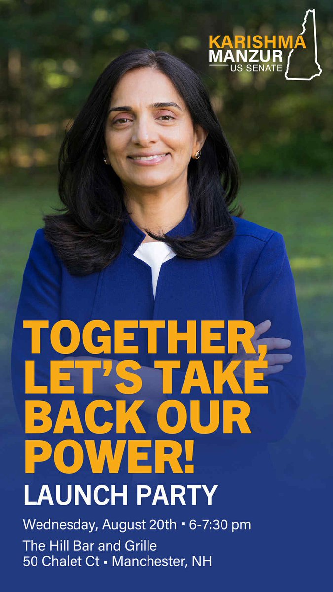 We’re launching Dr. Karishma Manzur’s U.S. Senate campaign. She’s running to deliver what politicians failed to: healthcare for all, livable wages, housing, childcare, enforce U.S. law in Gaza &amp; BAN BIG MONEY in politics. <a href="/BernieSanders/">Bernie Sanders</a> <a href="/RoKhanna/">Ro Khanna</a> <a href="/PramilaJayapal/">Pramila Jayapal</a> <a href="/RepAOC/">Rep. Alexandria Ocasio-Cortez</a> <a href="/IlhanMN/">Ilhan Omar</a>