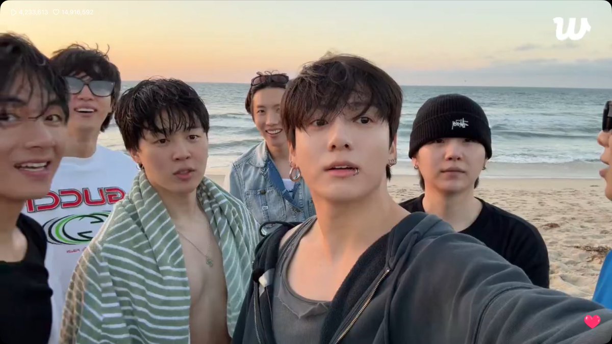 천국 멀리있지 않습니다 방탄소년단 바다 단체라이브 하나면 족합죠