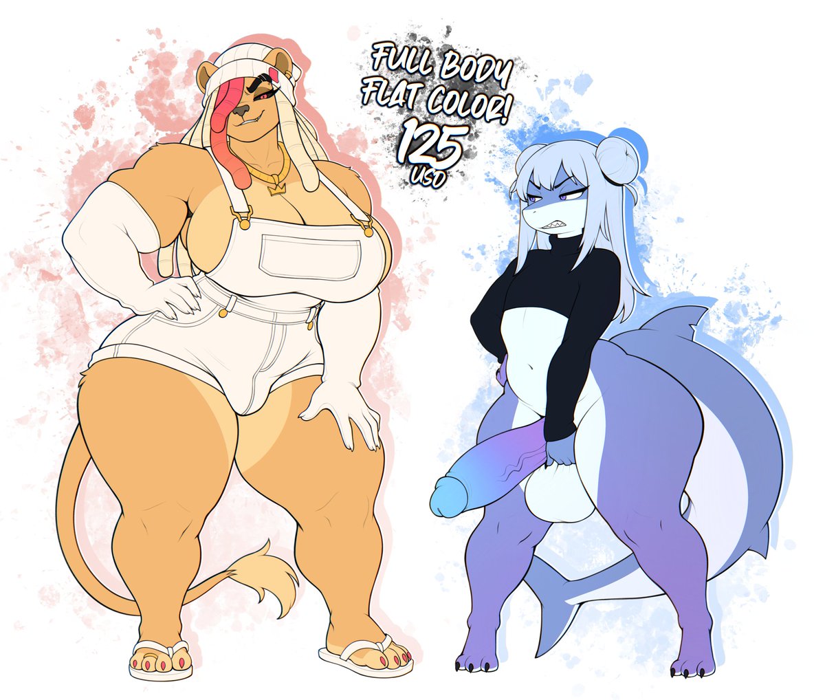 since I've recently moved, I need to take some emergency comms to help cover essential living/health costs.

full body flat colors going for $125, 10 slots available. DM if interested.