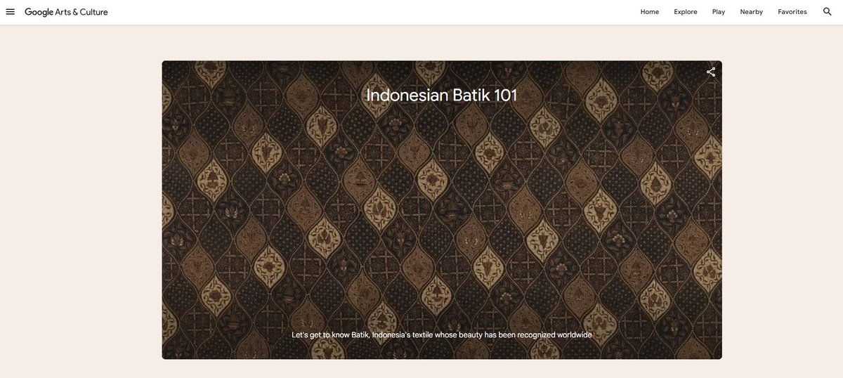 papaweekday's tweet image. Yes, it's ours!
Thank you Google!
#Indonesia #Batik