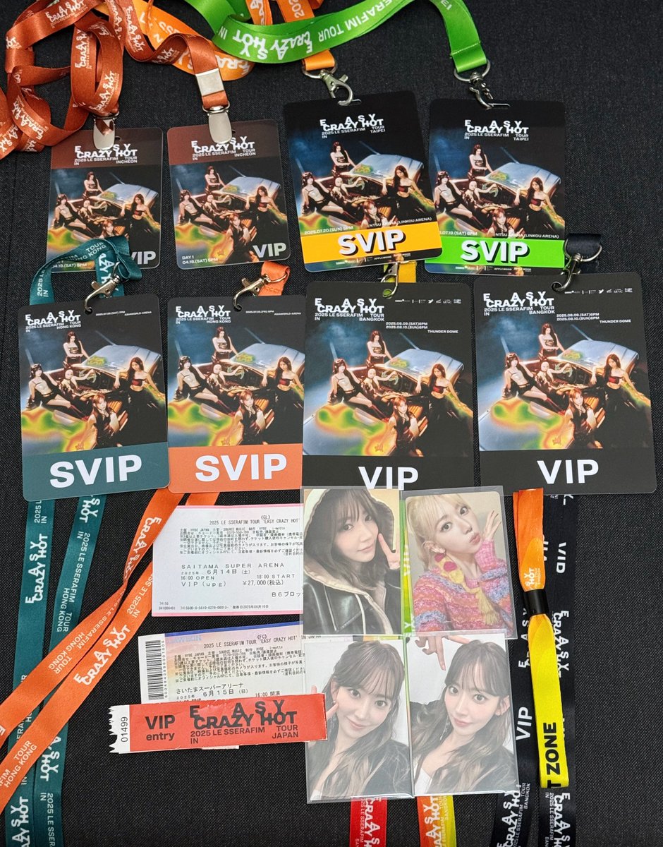 2025 LE SSERAFIM TOUR 'EASY CRAZY HOT' IN ASIA 

10 concerts 💯
Seoul ×2  Saitama x2  Taipei x2 
Hong Kong x2  Bangkok×2

Always love Sakura on the stage🥰