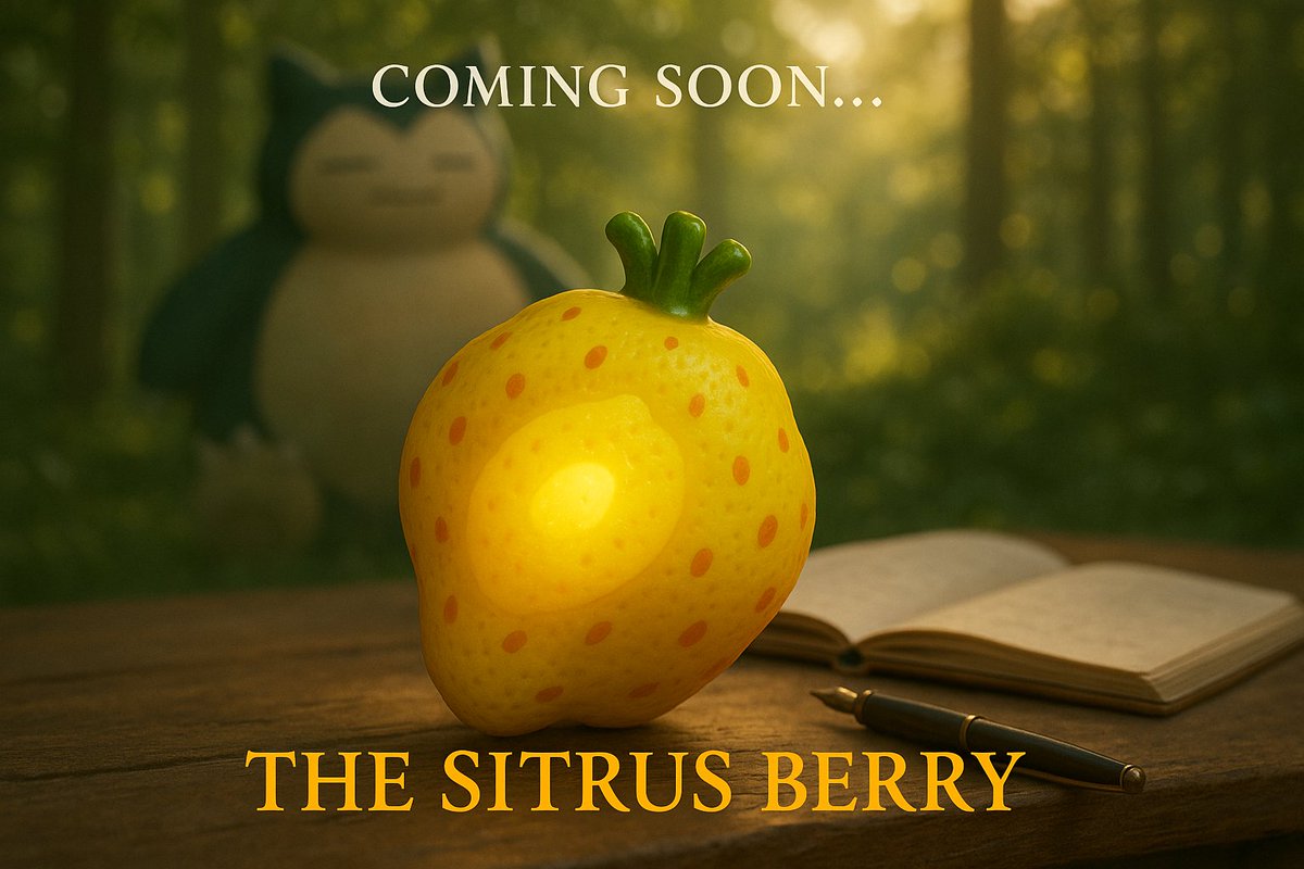 Professor Oak’s Journal — Entry #47 📖

“The Sitrus Berry glows with life. Its speckled skin hides a core of sweet energy, able to restore even the most exhausted Pokémon. Snorlax waited patiently today… Soon, we’ll discover its secrets.” 🍋✨

Coming soon to FantaisyASMR 🎥