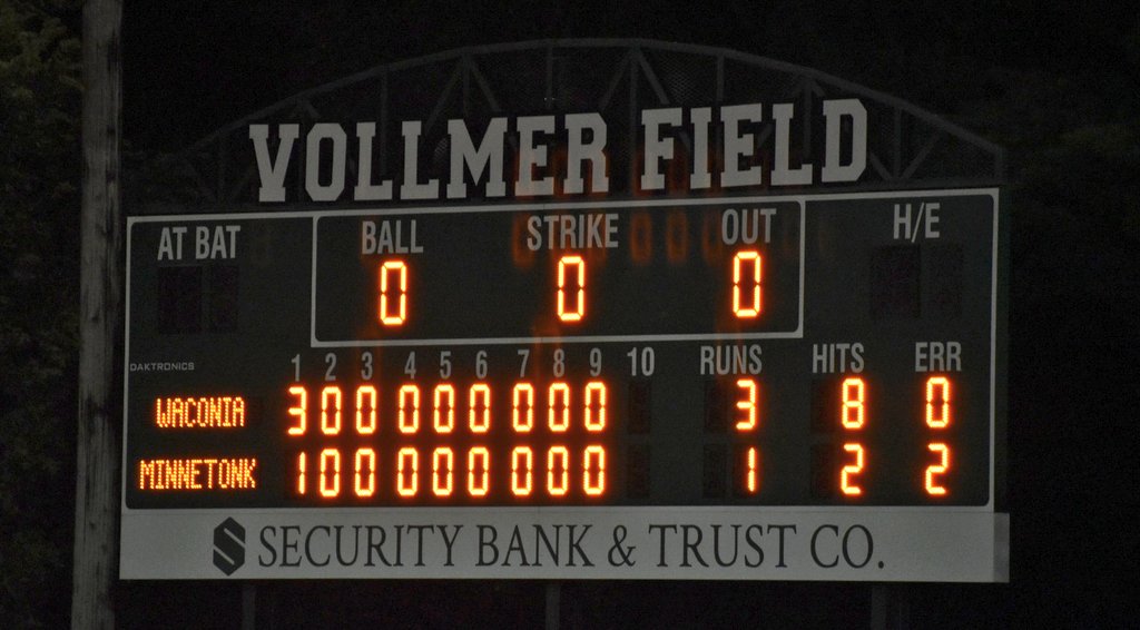 MinnBaseball's tweet image. Class A Final from Glencoe:
@WaconiaLakers 3, @MtkaMonarchs 1