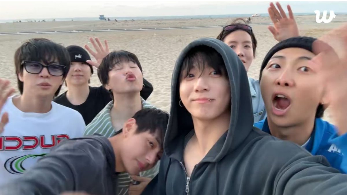 inquirerdotnet's tweet photo. OUR OT7 💜

LOOK: All the BTS members go live on Weverse, giving fans a glimpse of them hanging out and bonding at the beach.

“We’re working hard,” Jungkook says in the video.

Jin had just rejoined the group after finishing his solo tour, making fans even more excited as it means they're one step closer to their 2026 comeback. | 📷: Screengrabs from BTS/Weverse

READ RELATED STORY: https://t.co/3h22HpUViW